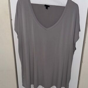 Torrid Gray V-Neck Women's Top